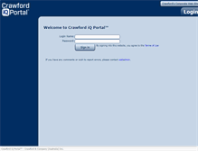 Tablet Screenshot of portal.crawco-claims.com